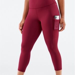 Fabletics Purelux Brick Red Cropped Leggings